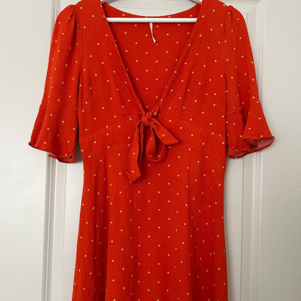 Free People Size 0 Polka Dot Dress